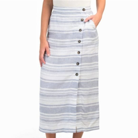Cynthia Rowley Dresses & Skirts - NWT CYNTHIA ROWLEY 100% Linen Yarn Dyed Skirt